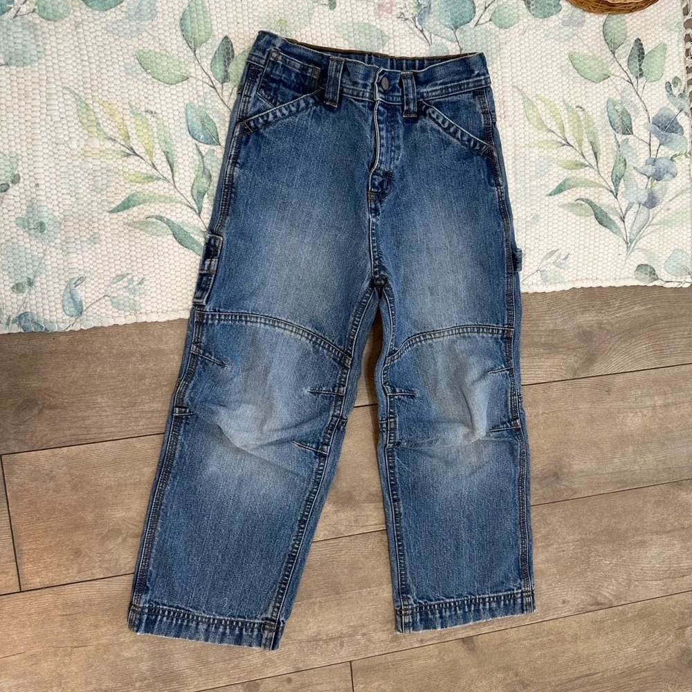Vintage 90s Boys Carpenter Blue Jeans Arizona Jean Company Size 7